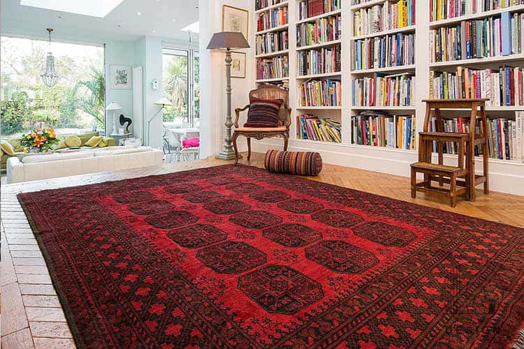 Persian Carpets in Home Library