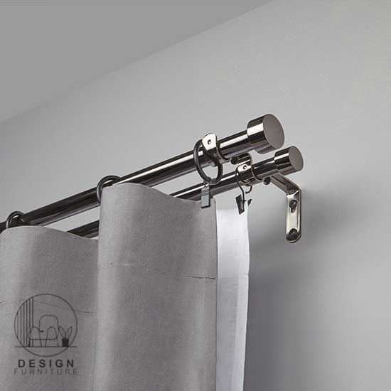 double rail curtains rods