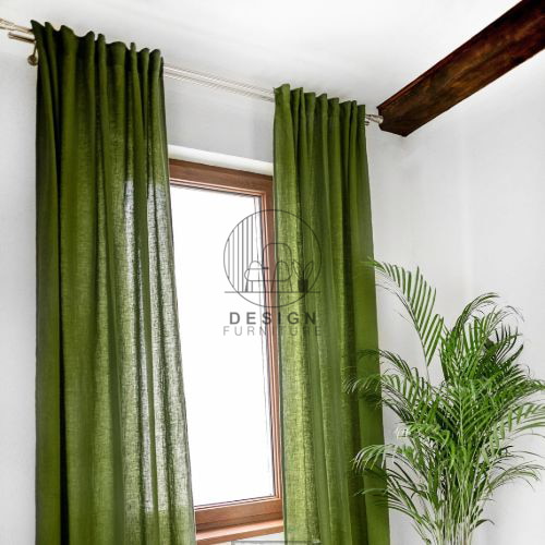 linen curtains for room