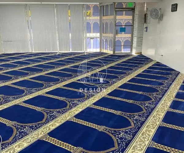 Blue color mosque carpets