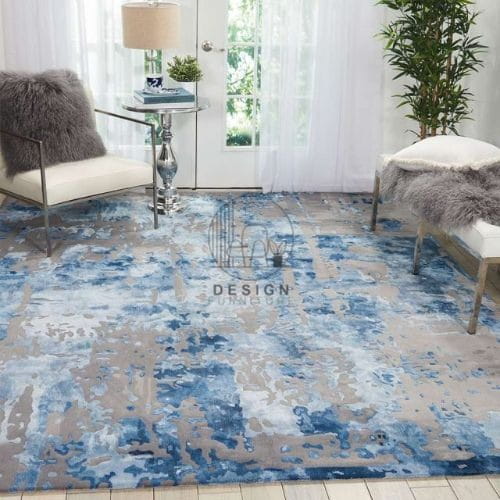 Blue grey area rugs
