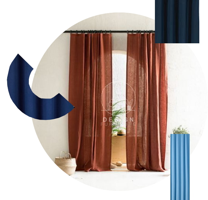 Linen curtains samples in Dubai