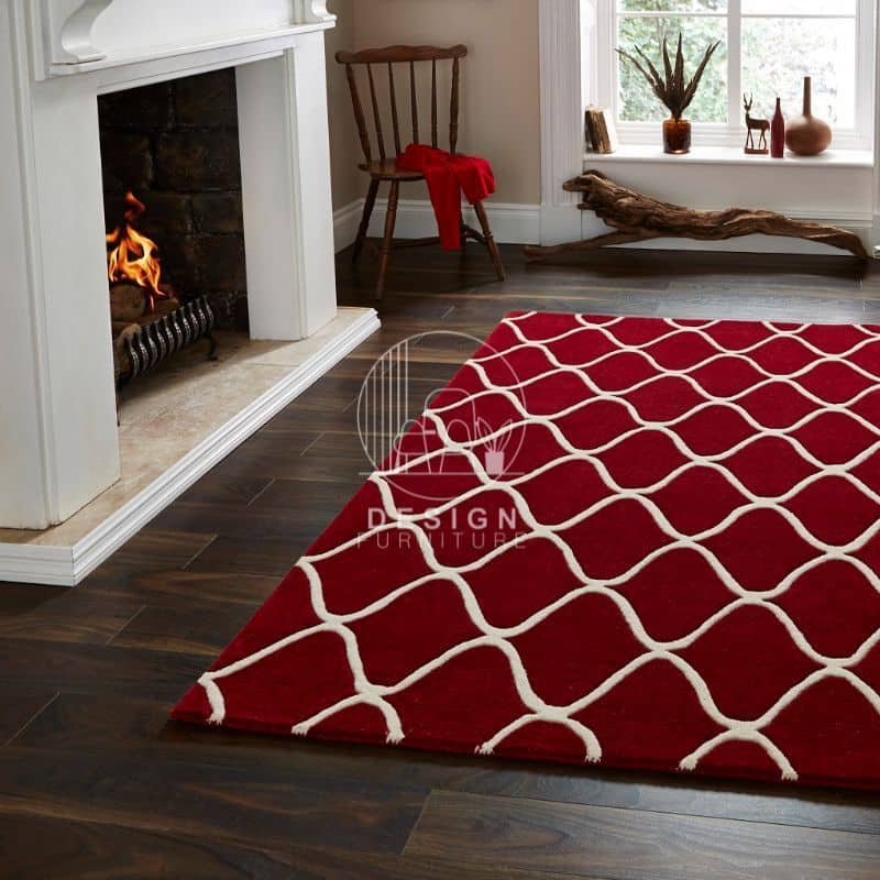 Red Living Room Rugs