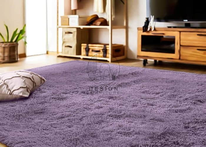Purple color large rugs