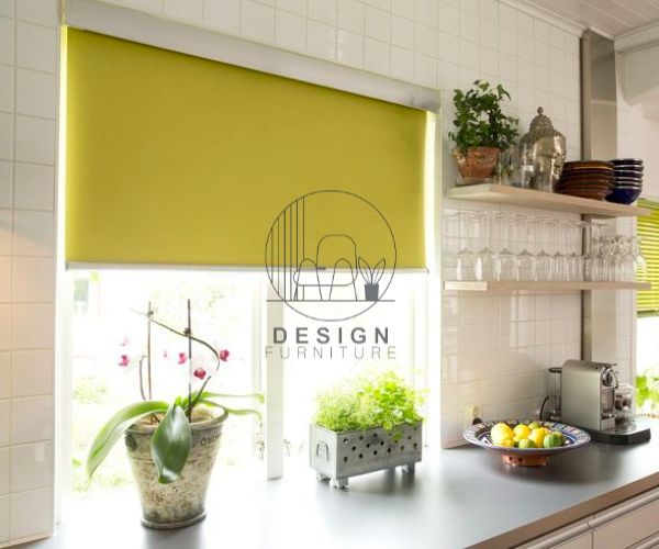 yellow roller blinds