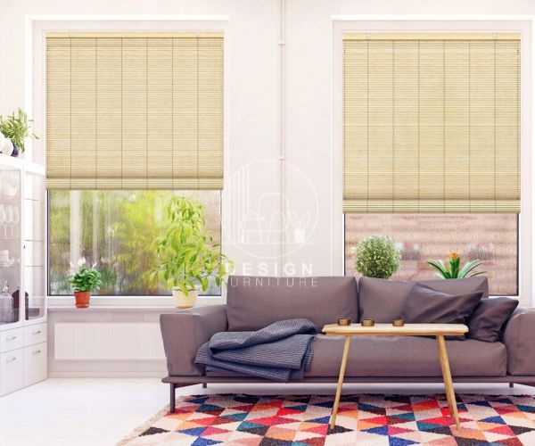skin colour with bamboo blinds