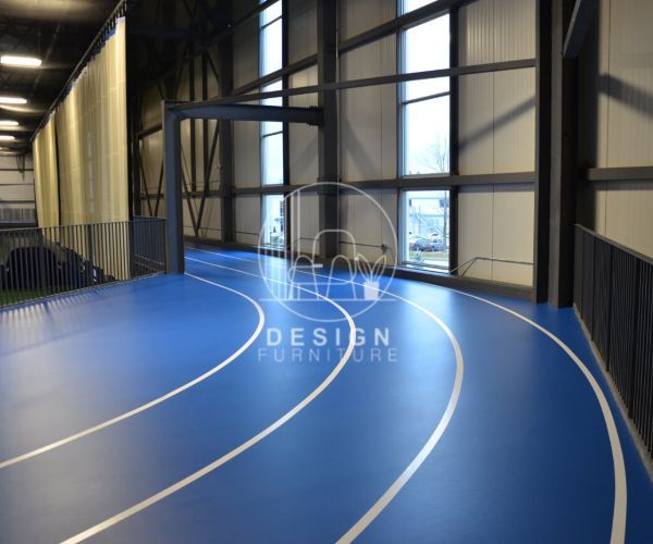 Blue colour sports flooring