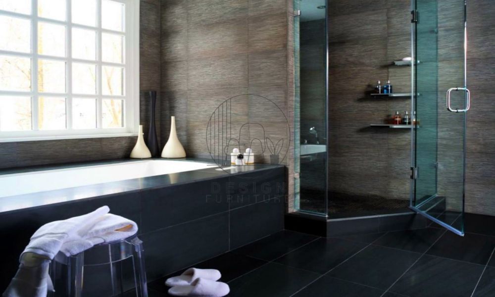 Cement bodied bathroom tiles