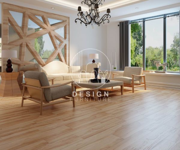 Living room vinyl flooring