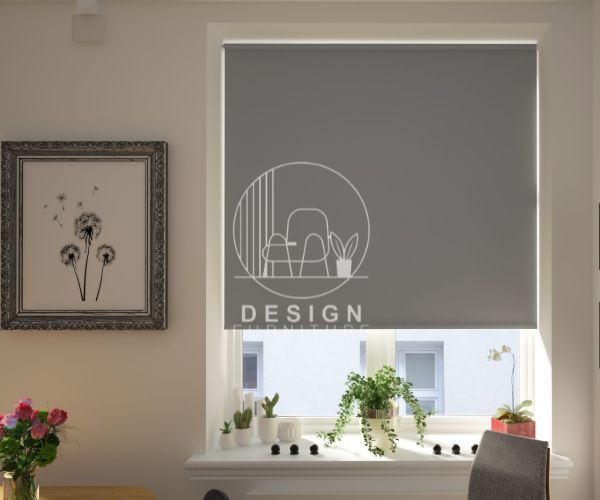 Grey colour with blackout blinds