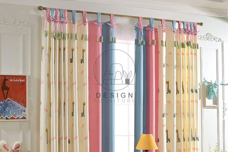 Best color designs of baby room curtains