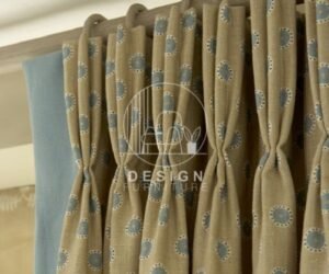 Stylish and beautiful pinch pleat curtains Dubai