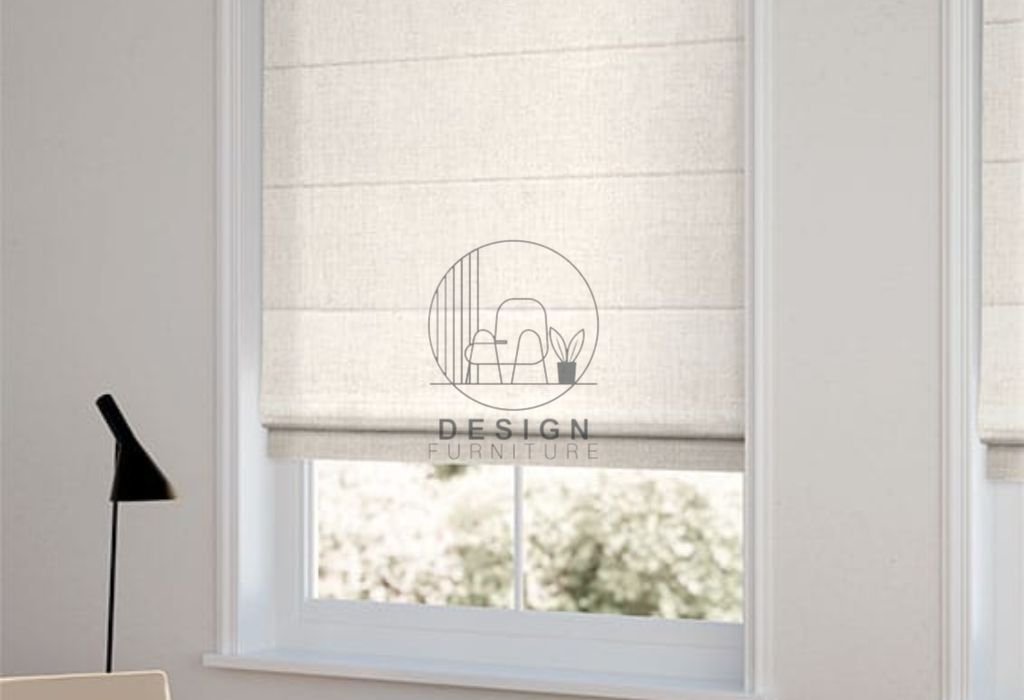 cotton roman blinds