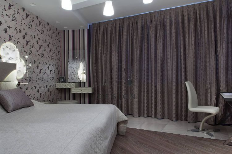 fully designed bedroom curtains
