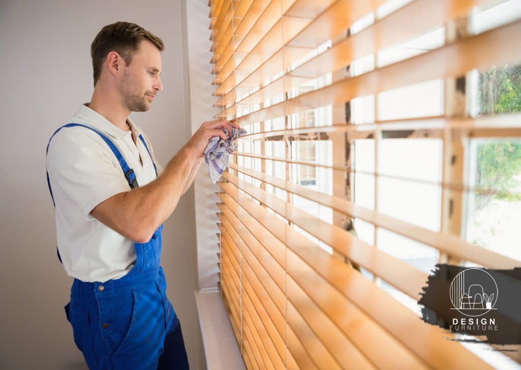 Remove Dust for Clean Greasy Wooden Blinds