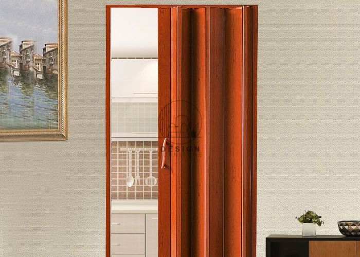 red color PVC folding doors Dubai