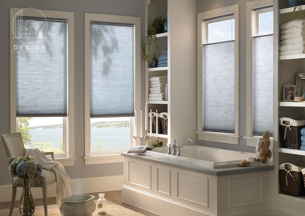 Cellular Bathroom window blinds