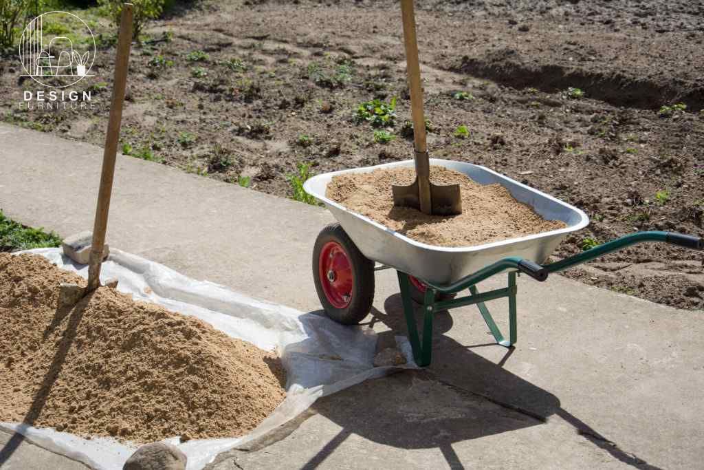 Install Builder’s Sand in lawn