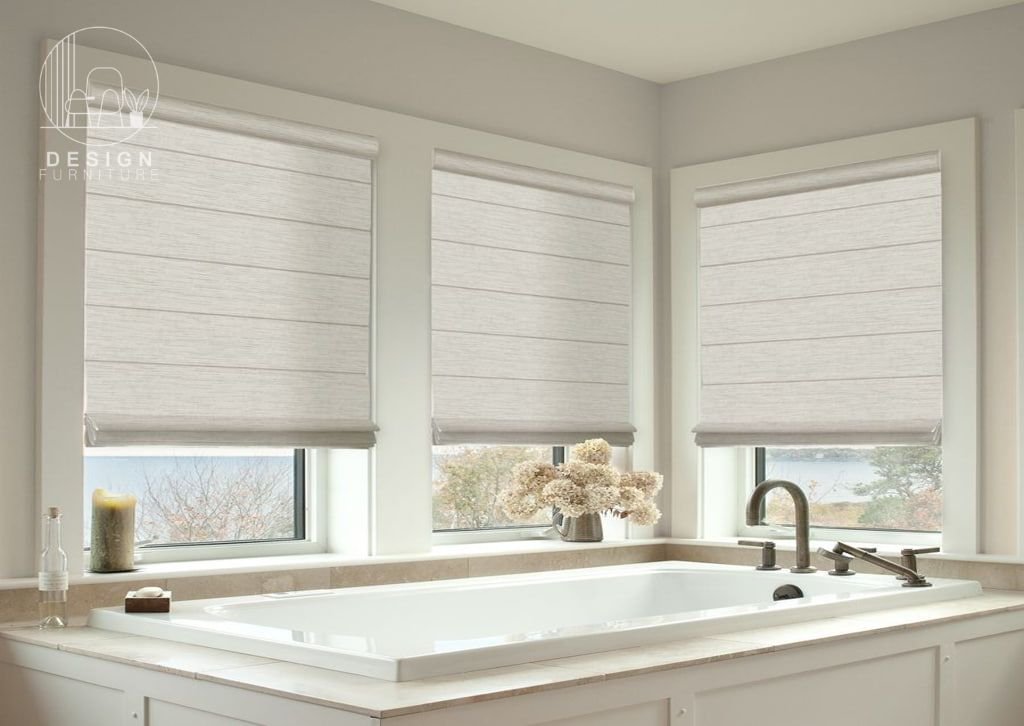 Roman Bathroom window blinds