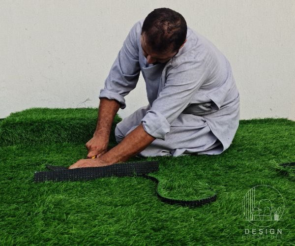 Artificial grass installation step 2