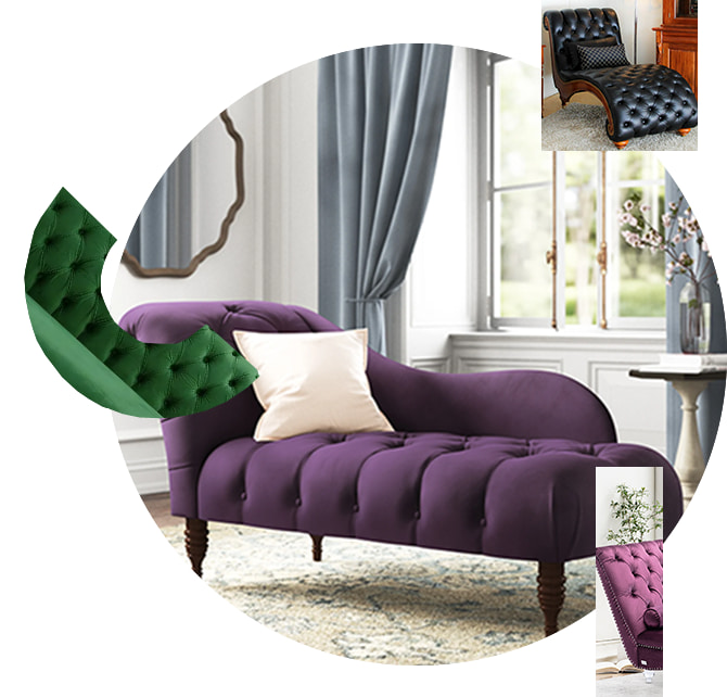 chaise lounge round image