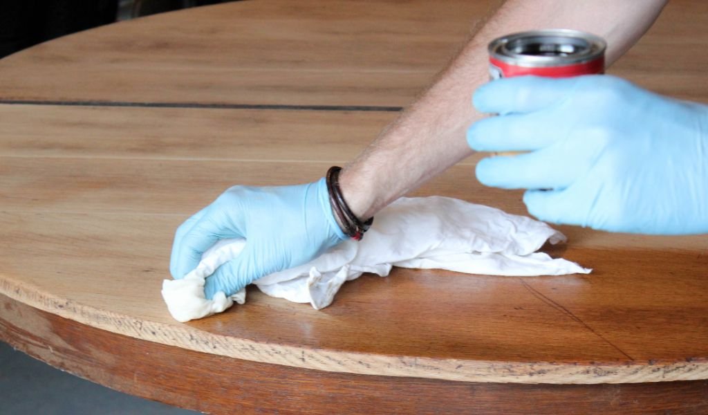 How To Stain Wood Furniture Without Sanding Or Stripping - Using