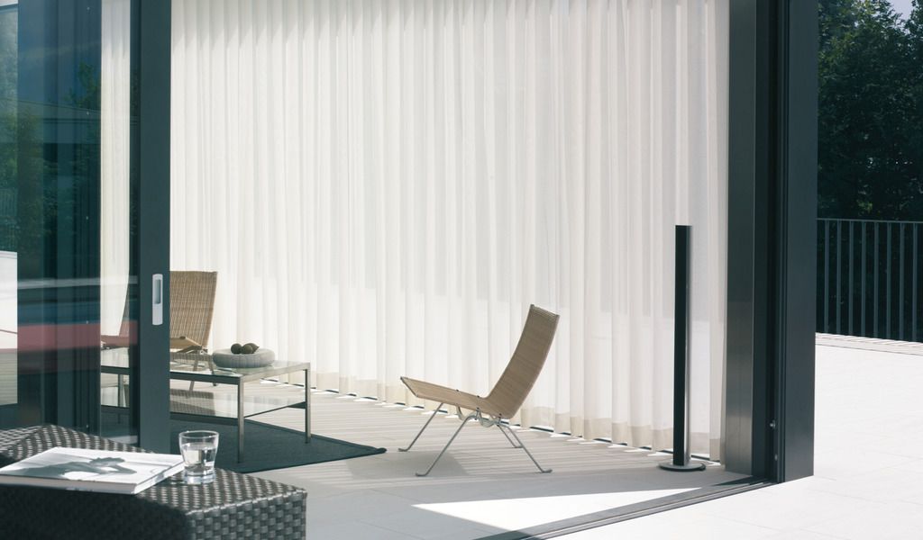 replace vertical blinds over curtains