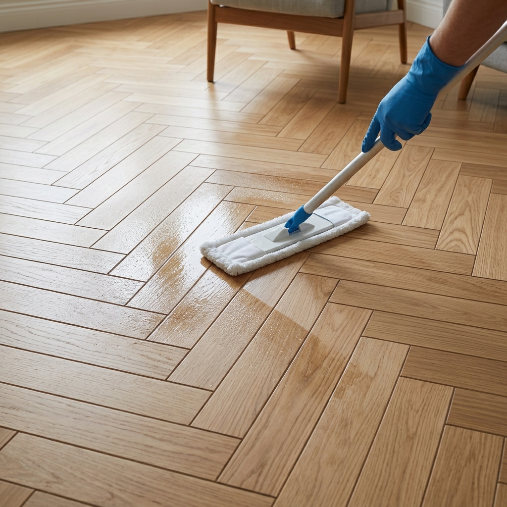 Modern Herringbone Flooring Dubai