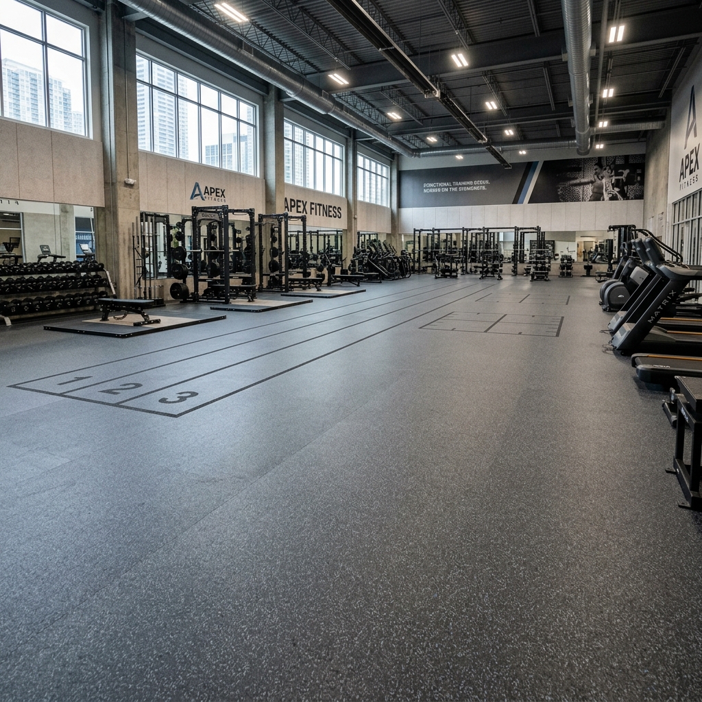 Durable Rubber Flooring Dubai