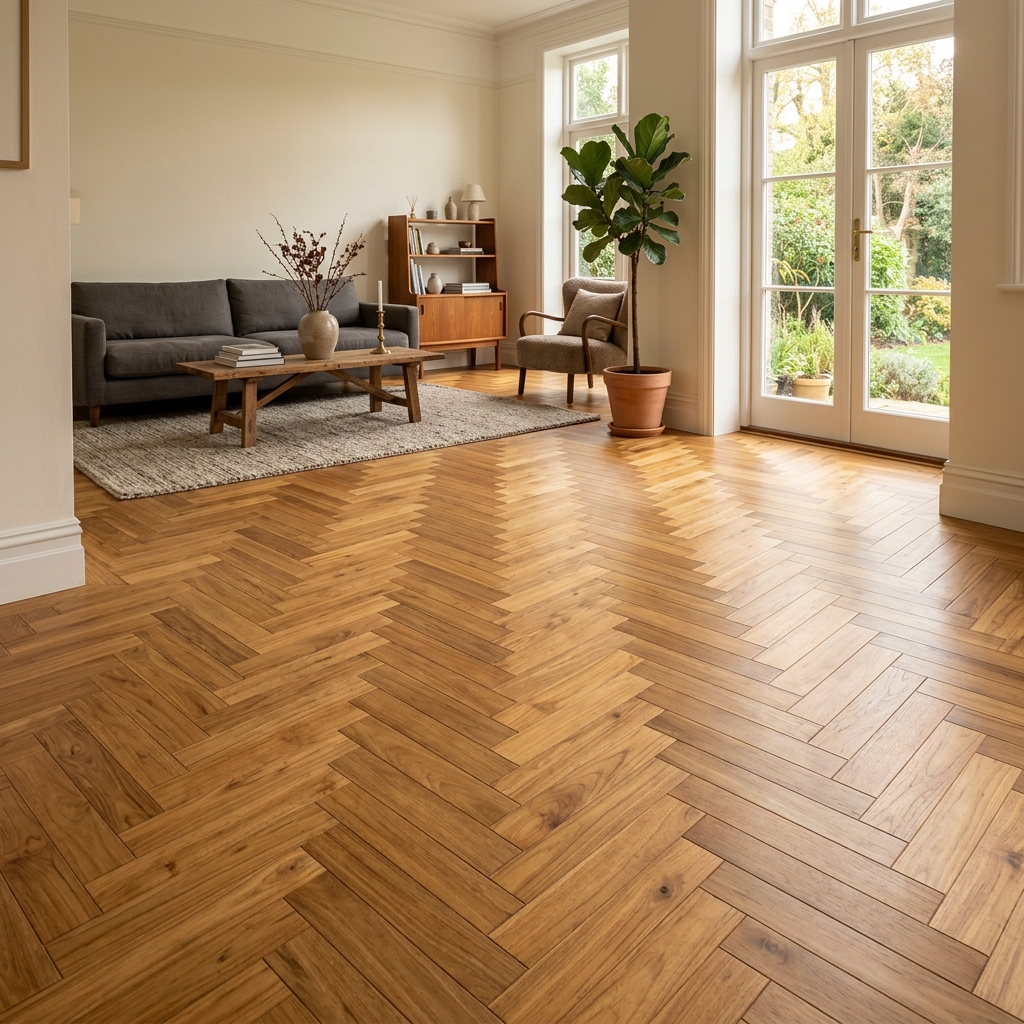 Premium Herringbone Flooring Dubai