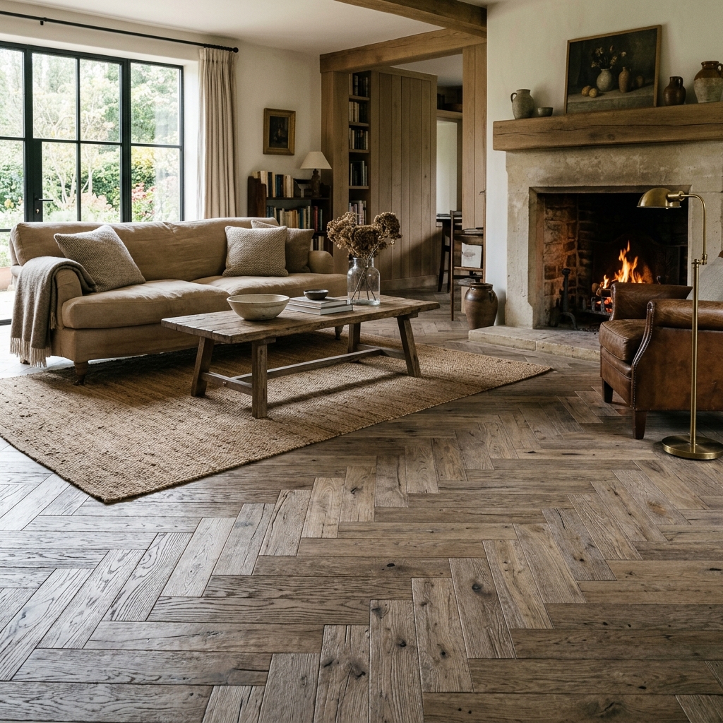 Luxury Herringbone Flooring Dubai