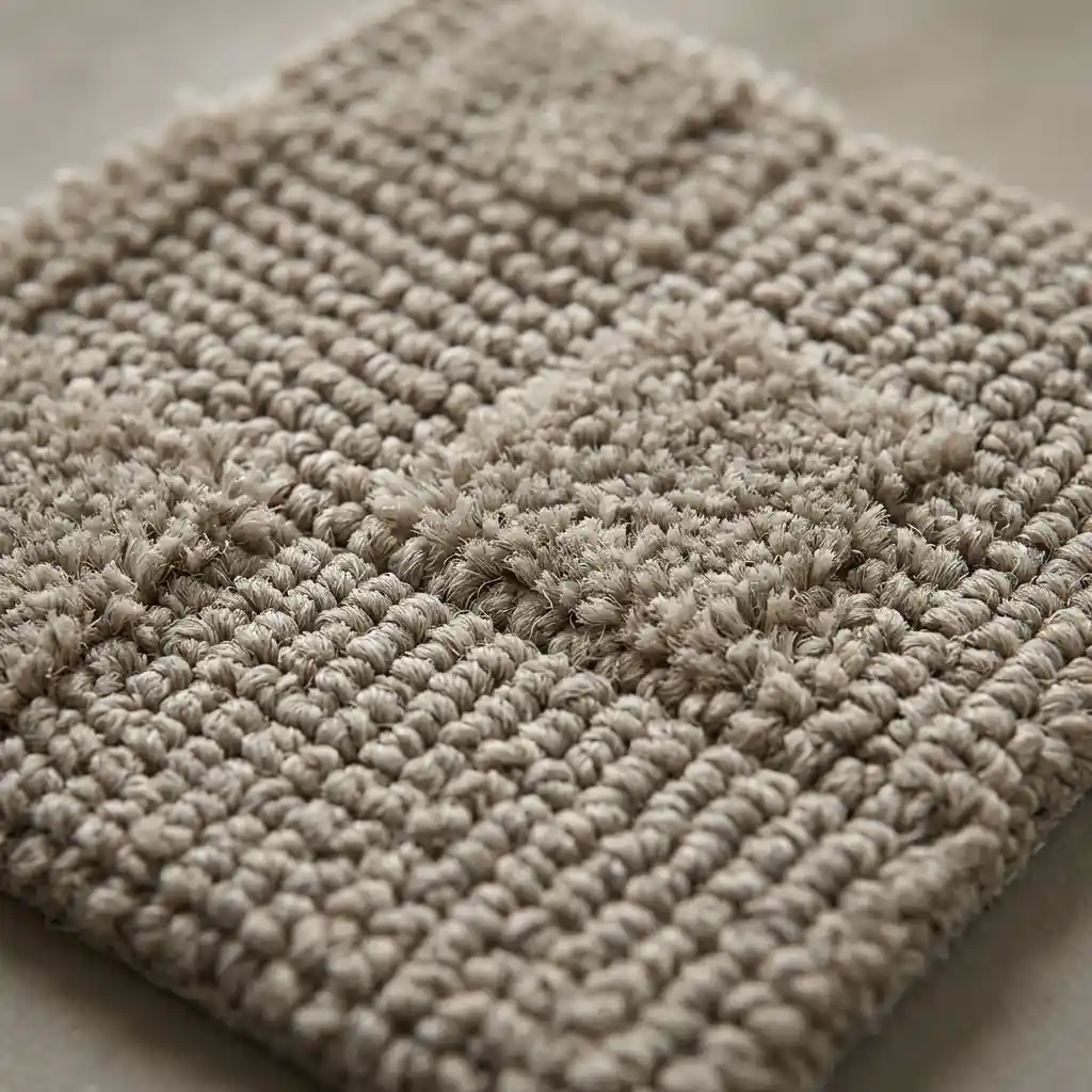 Cut and loop pile carpet textures compared