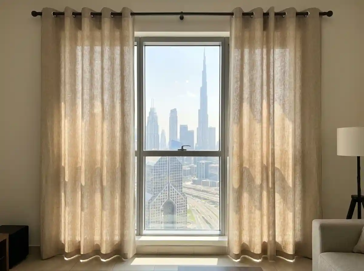 Modern Eyelet Curtains Dubai