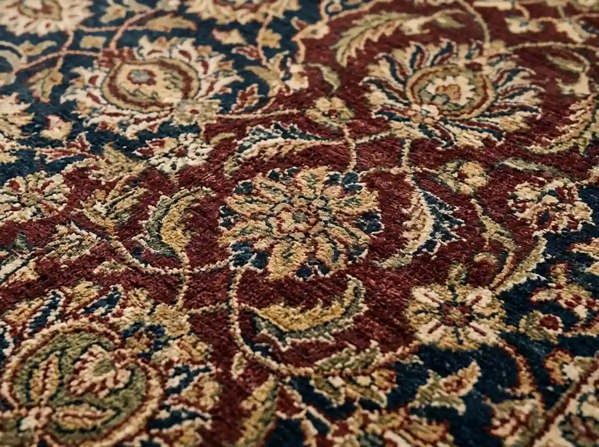 Floral pattern outdoor carpet with a soft decorative design