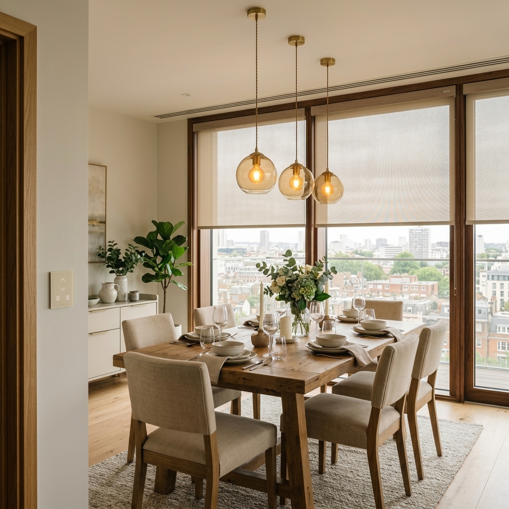 Motorized Blinds for Dining Room