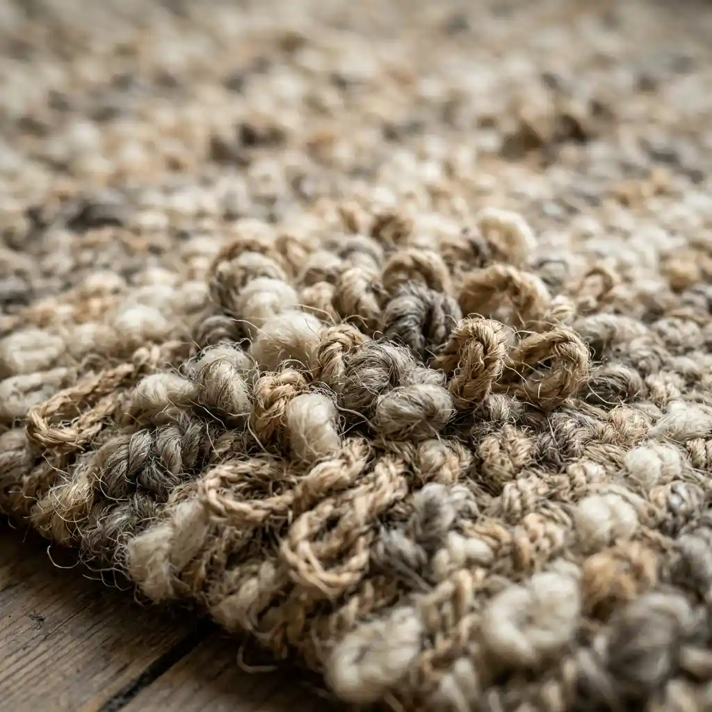 Natural specialty carpet texture such as sisal and jute