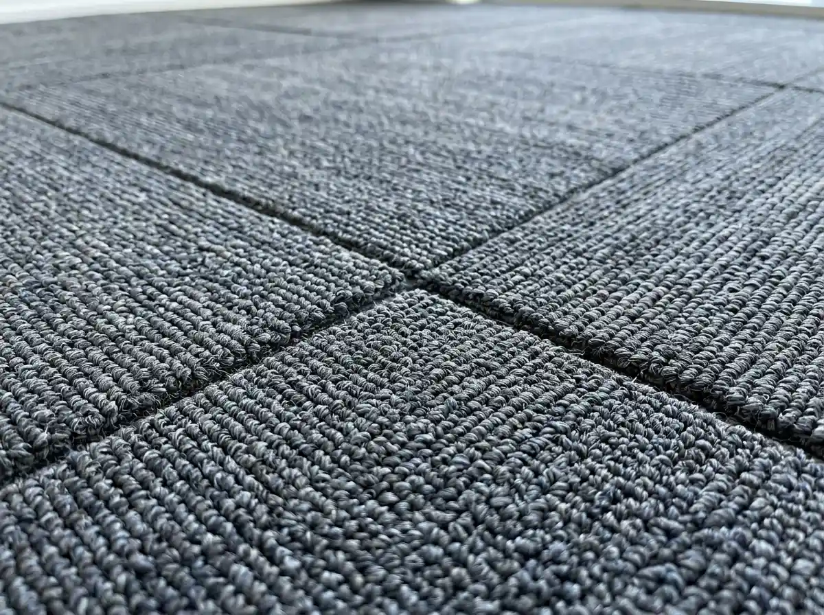 Hard-wearing nylon carpet tiles for high-traffic areas