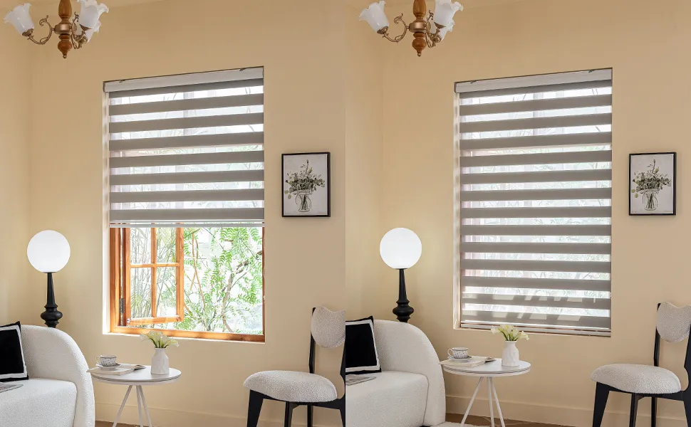 Zebra motorized blinds in Dubai