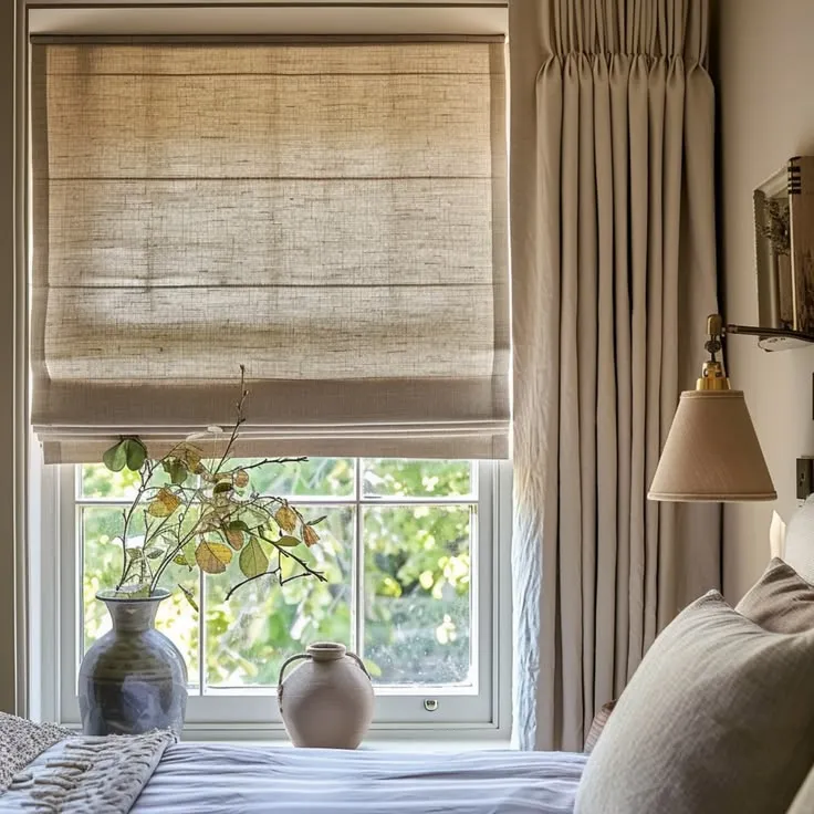 Linen Roman Blinds