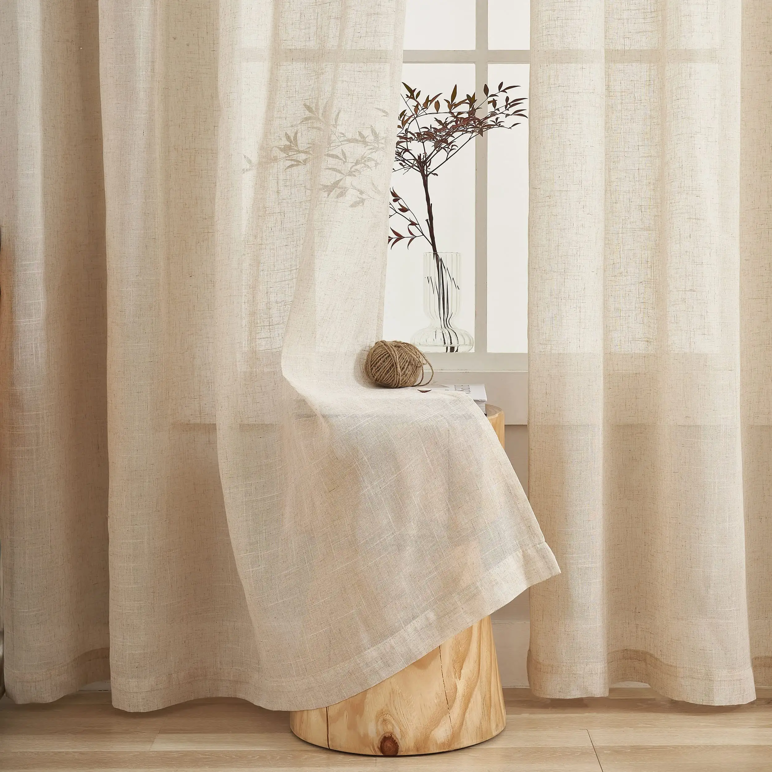 Sheer Cotton Curtains Dubai