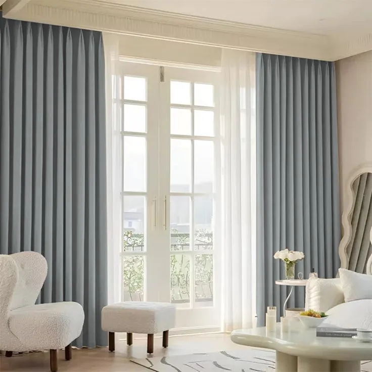 Soundproof double track Curtains Dubai