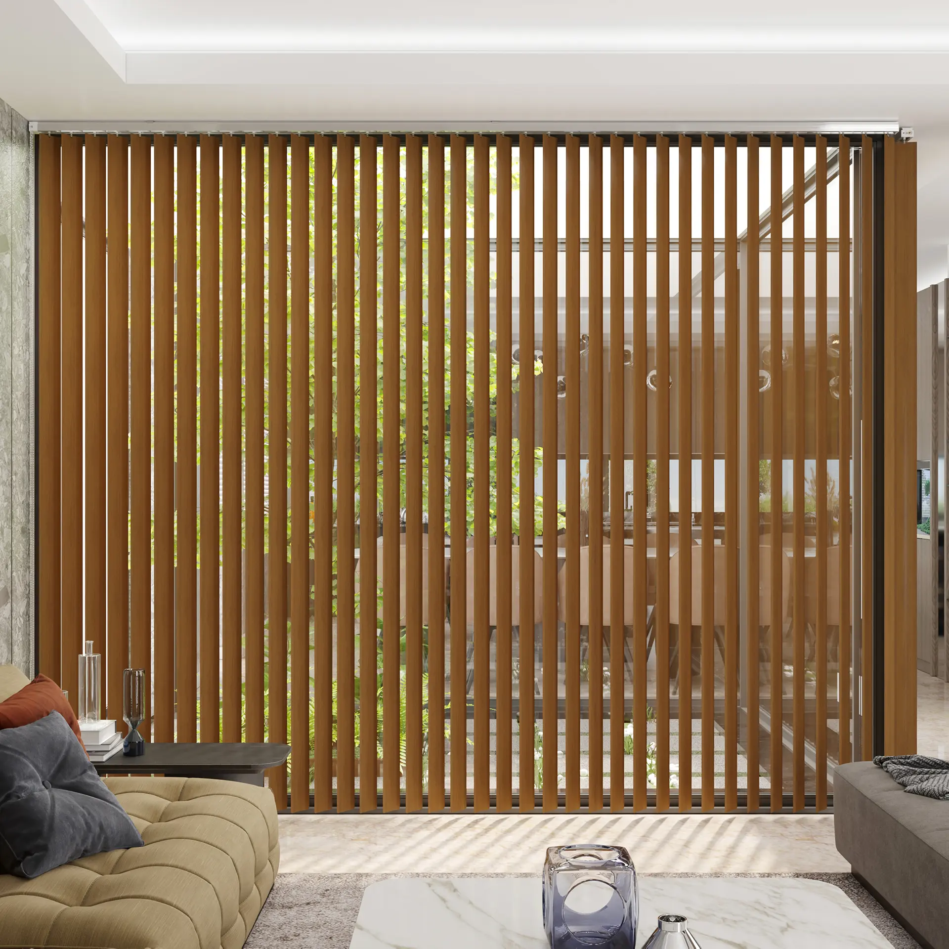 Vertical Wooden Blinds Dubai