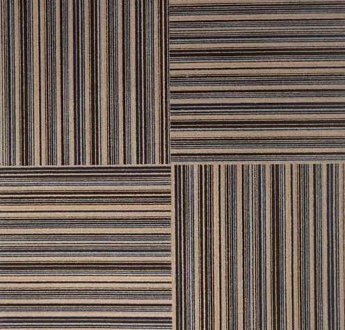 Mocha Striped Carpet