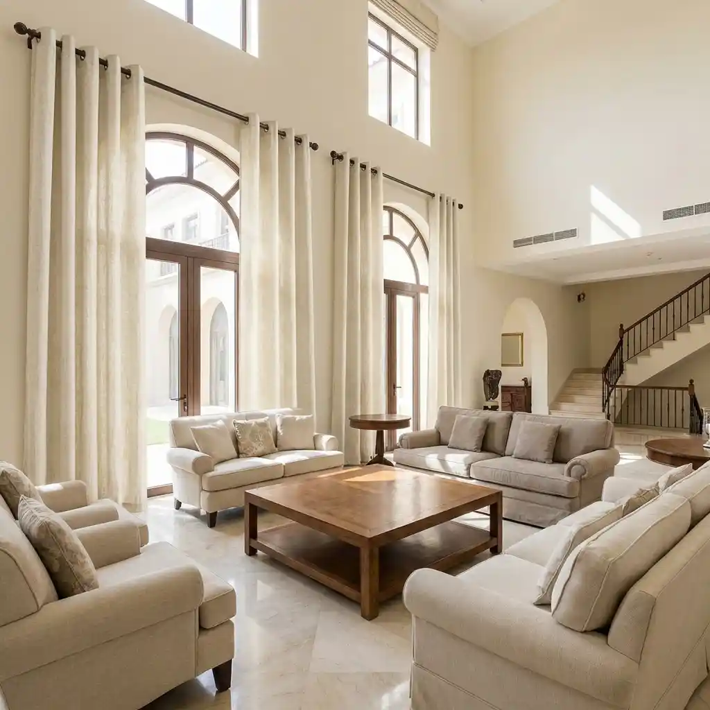 Luxury Eyelet Curtains Dubai
