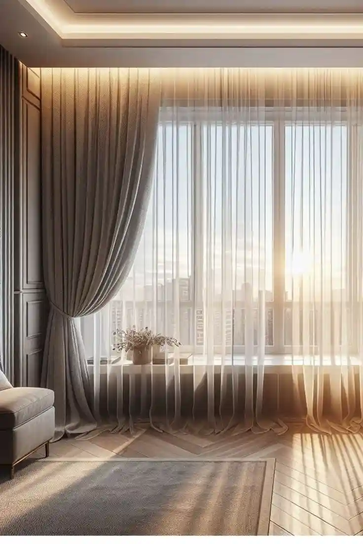 Premium Sheer Eyelet Curtains Dubai