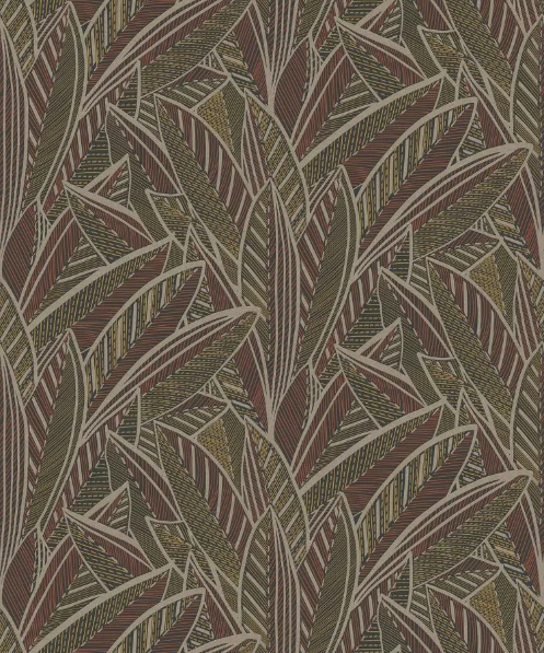 Charcoal Leaf Wall
