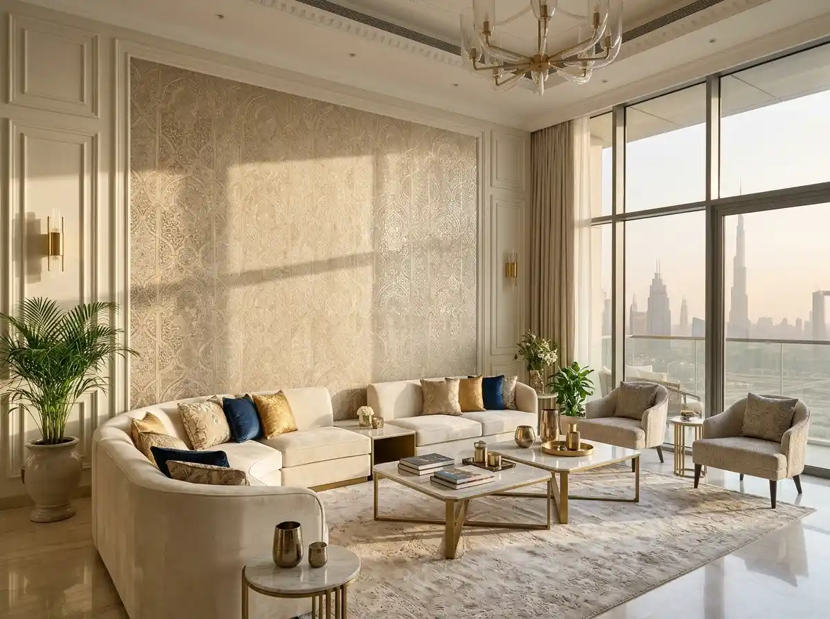 Living room Wallpaper Dubai