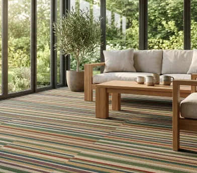 Sunfaded Stripe Carpet
