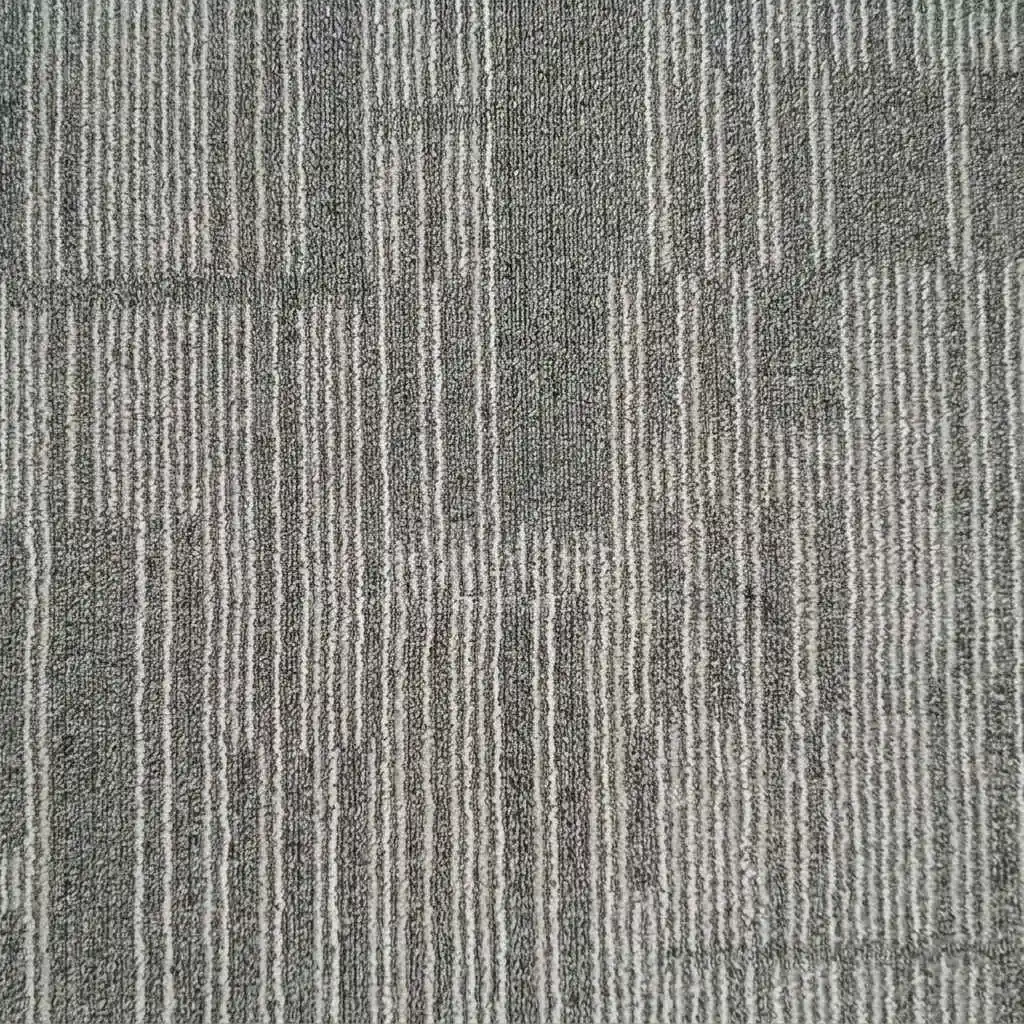 Grey Line Loop Carpet